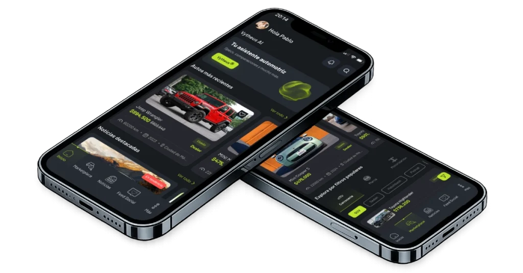 App CarVyt en celular para comprar, vender y gestionar autos desde una sola plataforma